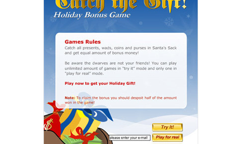 Catch the Gift Bonus Game